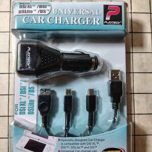 Unopened Playtech Universal Car Charger For Nintendo DSi XL, DSi, DS Lite, & DS